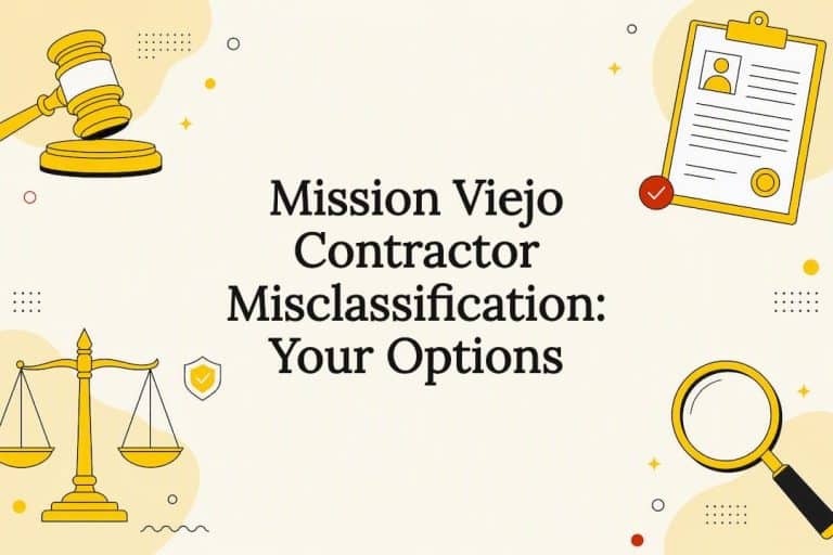 Mission Viejo Contractor Misclassification: Your Options