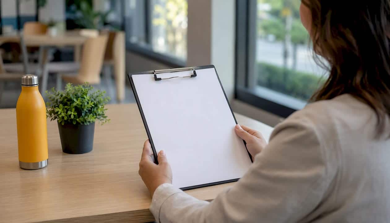 Signing harassment policy document
