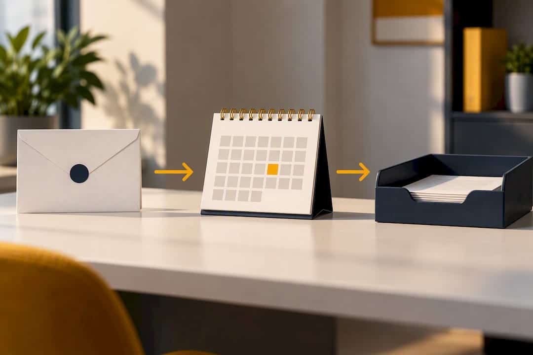 Illustration of tracking a legal deadline