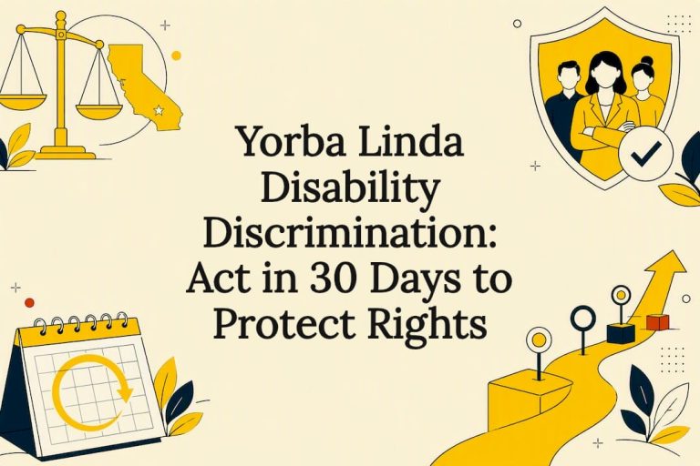 Yorba Linda Disability Discrimination: Act in 30 Days to Protect Rights
