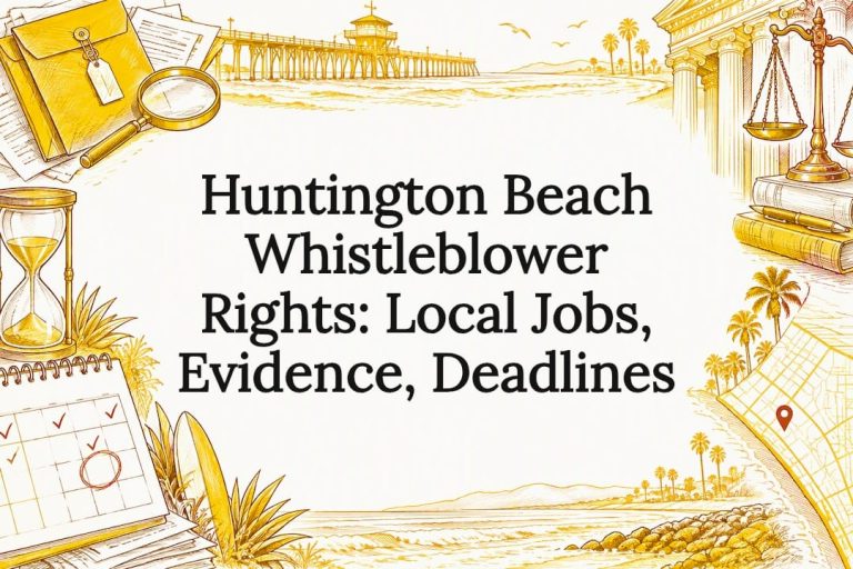 Huntington Beach Whistleblower Rights: Local Jobs, Evidence, Deadlines