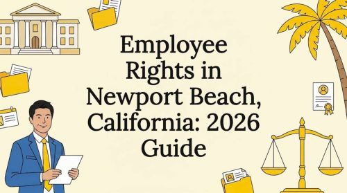 Decorative title card illustration for employee rights