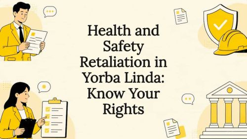 Decorative legal blog title card illustration