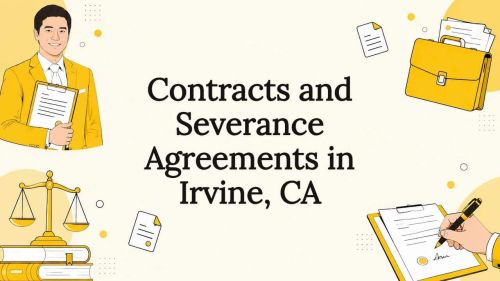 Decorative legal contract title card illustration
