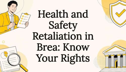 Decorative legal blog title card illustration