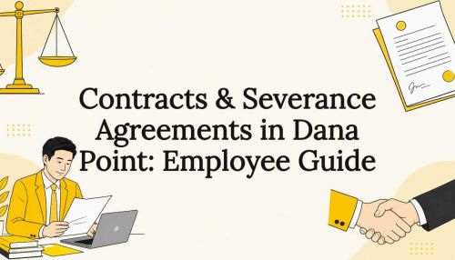 Decorative legal contract title card illustration