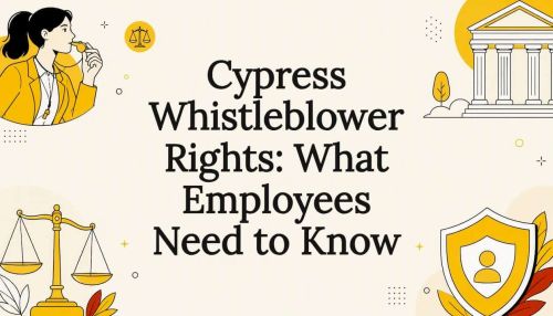 Decorative title card illustration about whistleblower rights