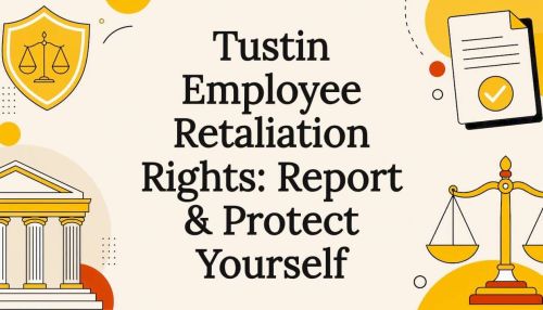 Decorative title card with legal protection icons