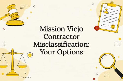 Decorative legal title card illustration