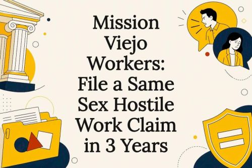 Same-sex workplace claim legal title card