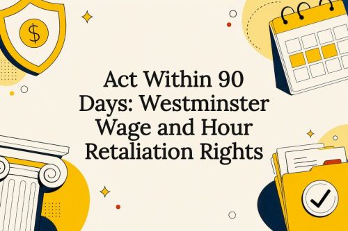 Decorative wage retaliation rights title card