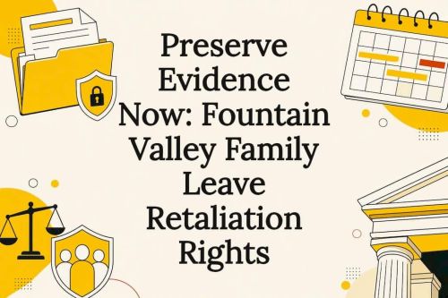 Family leave retaliation rights title card