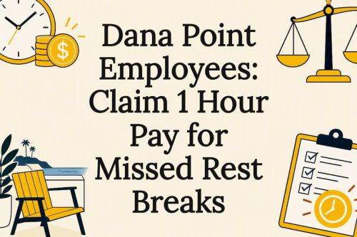 Decorative California rest break rights illustration