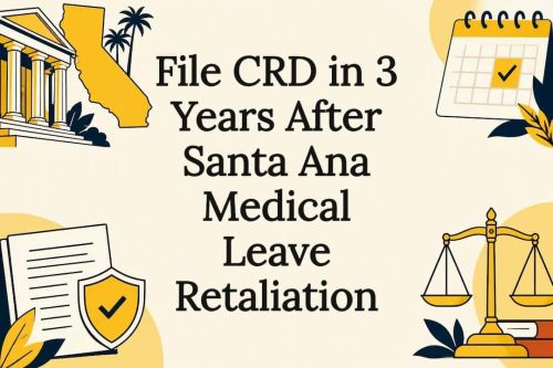 Medical leave retaliation legal title card