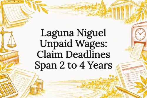 Hand-drawn wage claim title card illustration