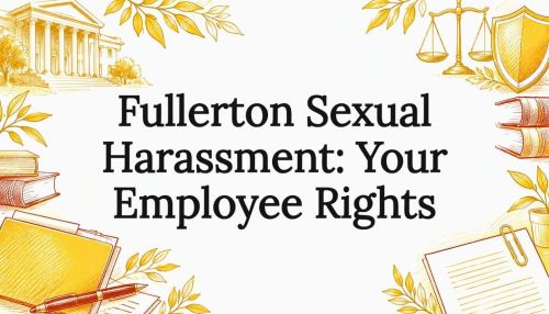 Sketch title card for Fullerton employee harassment rights