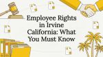 Decorative title card with legal and workplace icons