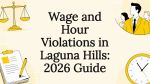 Decorative title card illustration for wage and hour violations article