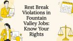 Decorative title card illustration with legal and employment symbols