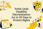 Disability discrimination rights title card illustration