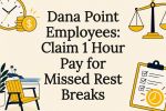 Decorative California rest break rights illustration