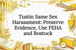 Decorative legal protection title card illustration